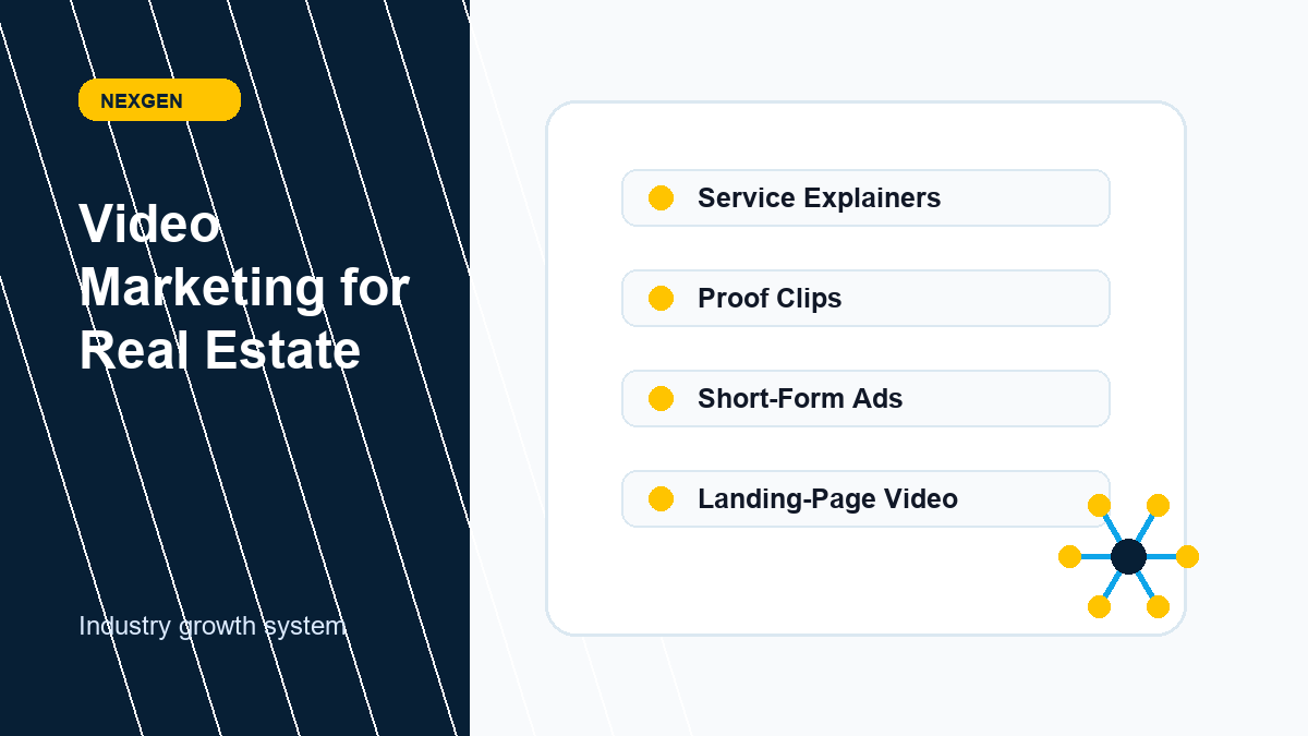 Video Marketing for Real Estate | Nexgen Local Marketing industry marketing strategy visual