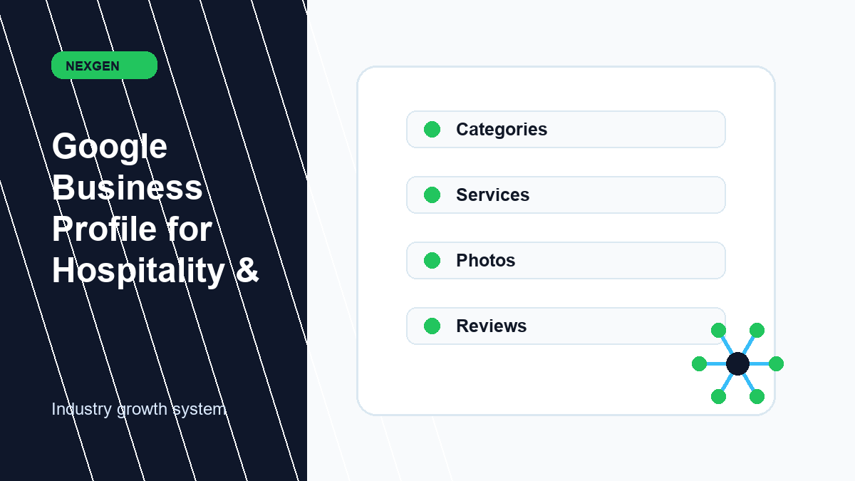 Google Business Profile for Hospitality | Nexgen Local Marketing industry marketing strategy visual