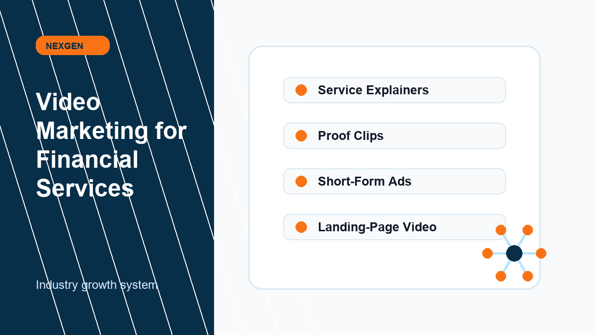 Video Marketing for Financial Services | Nexgen Local Marketing industry marketing strategy visual