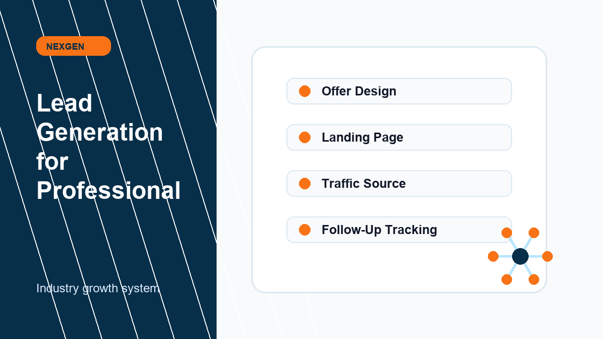 Lead Generation for Professional Services | Nexgen Local Marketing industry marketing strategy visual